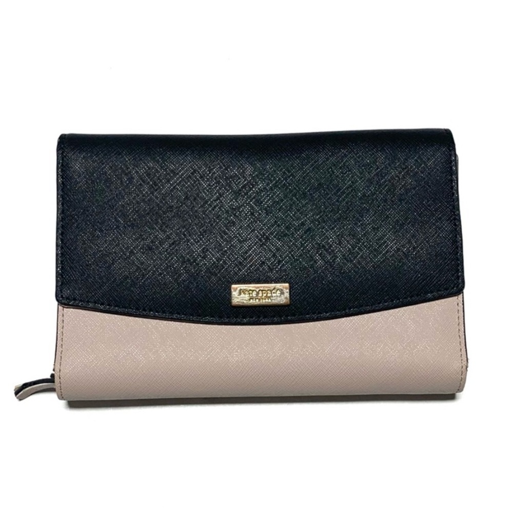 SHOP CLOSING! Kate Spade Crosshatch Leather Trifold Clutch Wallet